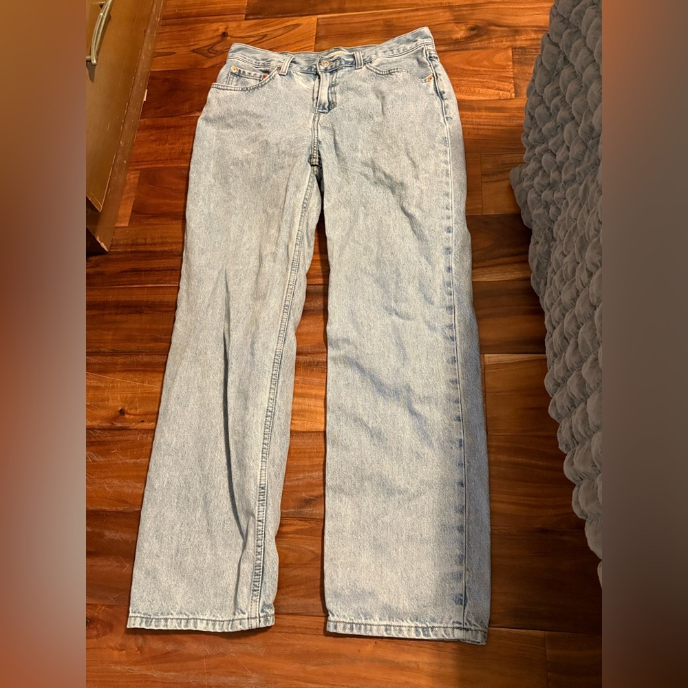 Levi’s Low Pro Straight Jeans Women’s Size 29 Light Wash Vintage Style